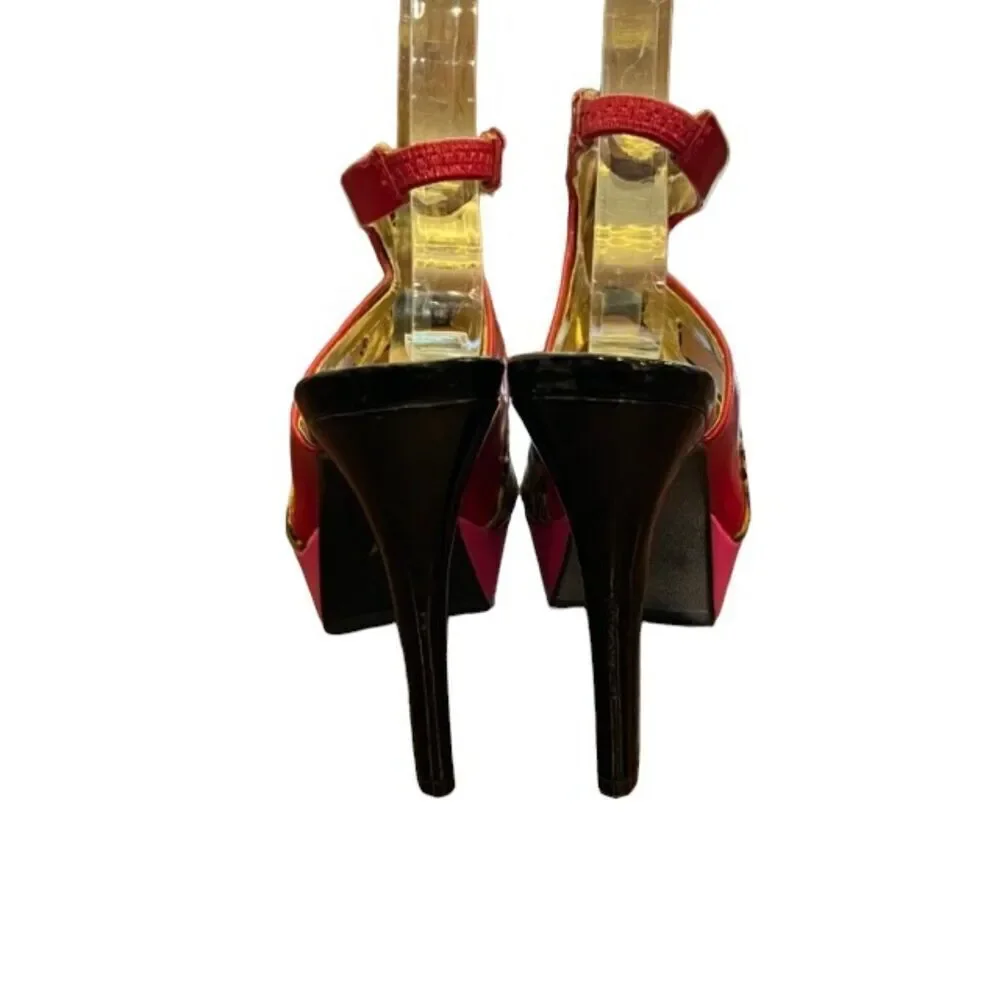 Paprika Women's‎ Stiletto Heels - Leopard, Red, Hot Pink!